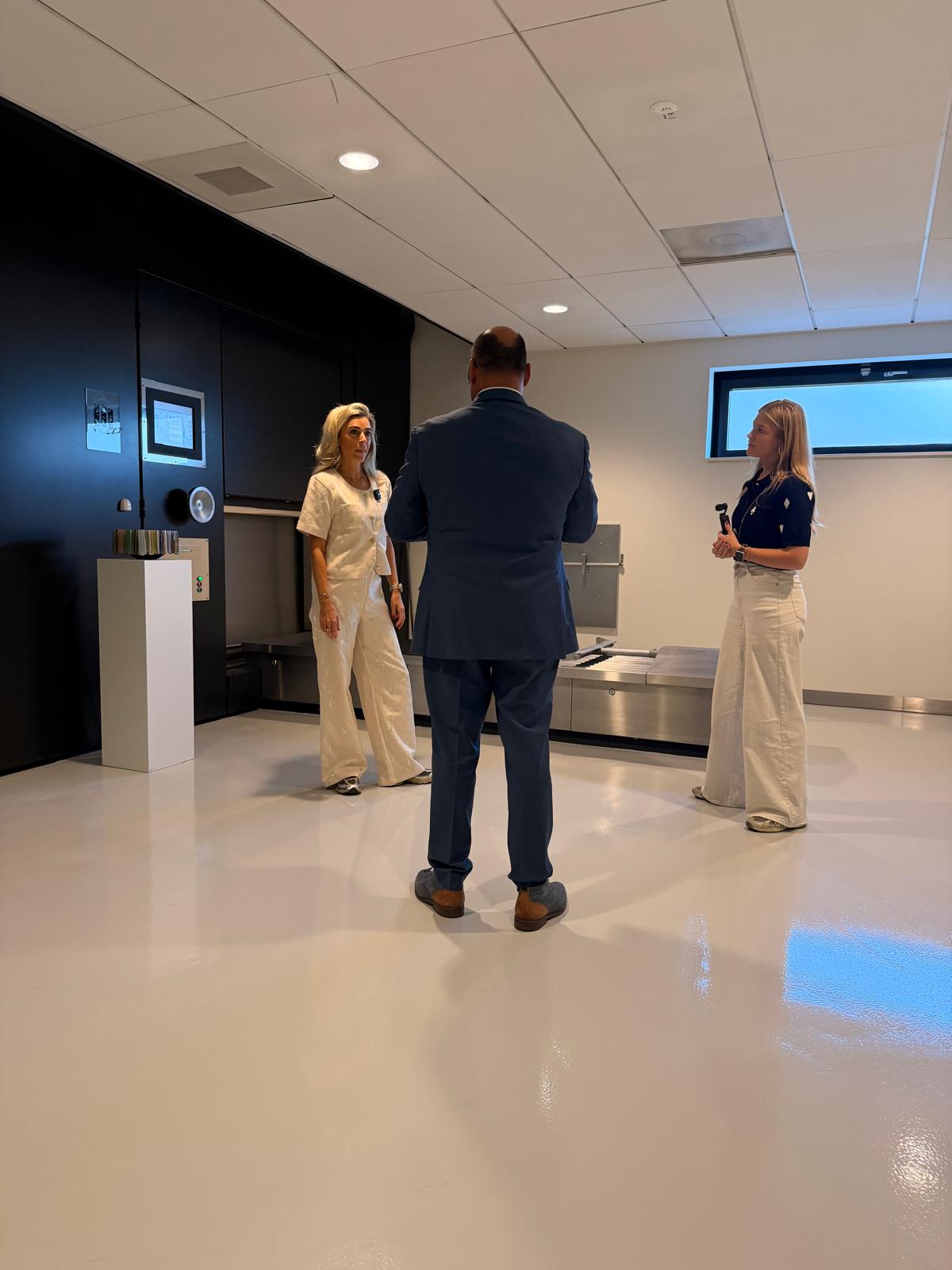 Filmen op locatie bij het crematorium met Liefdevol Afscheid